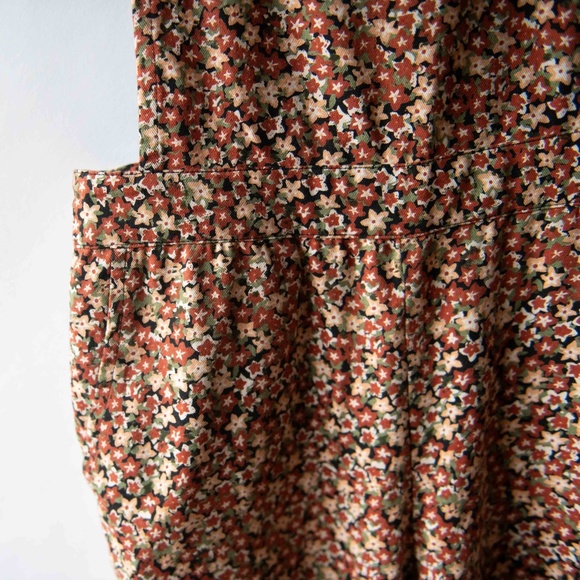 Compania Fantastica Floral Wide Leg Cotton Dungarees Overalls - Picture 3 of 11